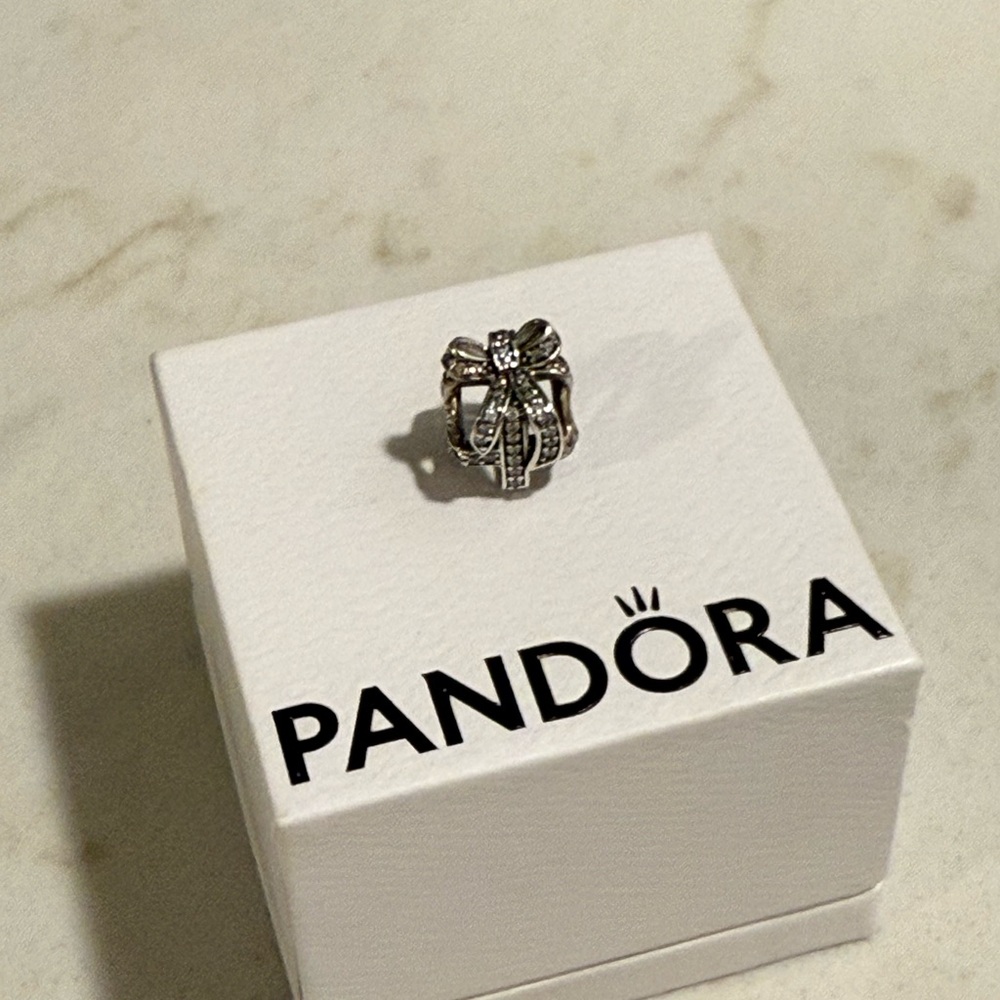 Pandora Silver Bow Ring
